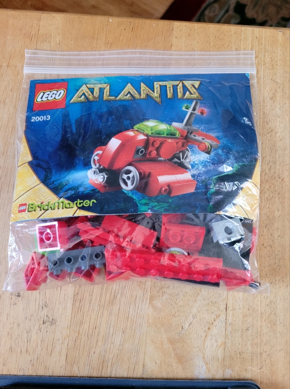 LEGO Atlantis Set # 20013 Red BrickMaster Mini Sub with Green Canopy
